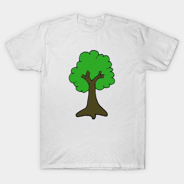 Tree Cartoon T-Shirt by wanungara